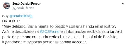 La denuncia de la hermana de Ferrer