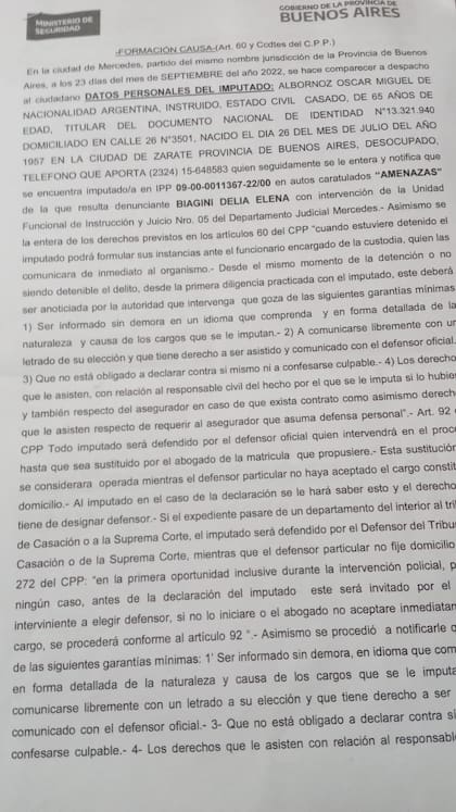 La denuncia por amenazas presentada por la madre de Néstor De Gruttola contra uno de los damnificados de la estafa piramidal que conmociona a Mercedes