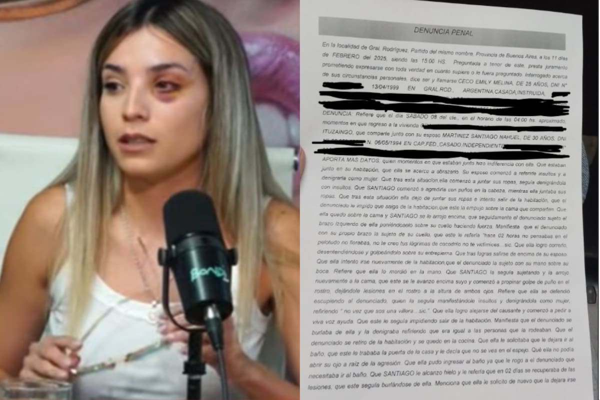 La denuncia que realizó Emily Ceco en la Justicia (Foto: Captura TV X/@fedeebongiorno)