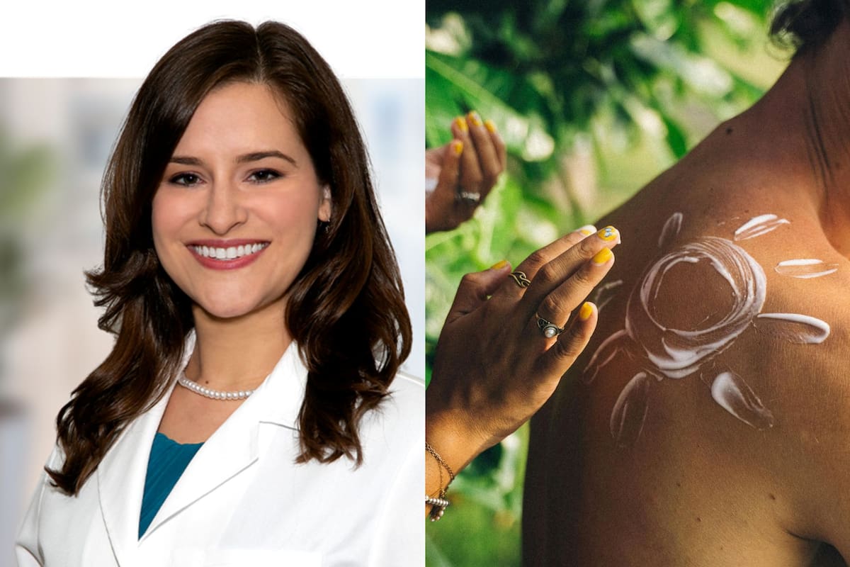 La dermatóloga Lisa M. Diaz recomienda el uso de bloqueador solar con SPF 30 o mayor. Foto: Florida Medical Clinic; Anna Tarazevich, Pexels