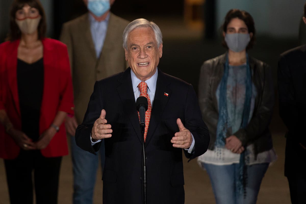 La desaprobación del presidente chileno, Sebastián Piñera, alcanzó el 78%, según una encuesta
