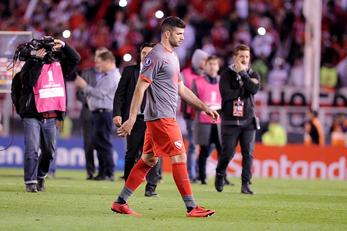 La desazón de Gigliotti después del partido con River