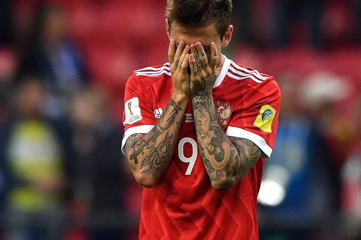 La desazón del atacante ruso Fedor Smolov