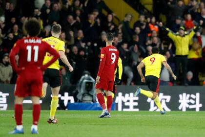La desazón del Liverpool ante los goles del Watford