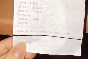 La descripción que un grupo de comensales encontró en su ticket de la cuenta