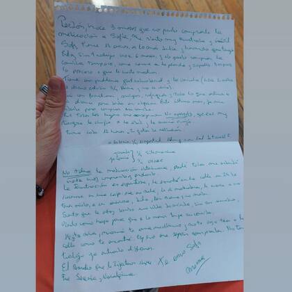 La desgarradora carta que escribió la mujer