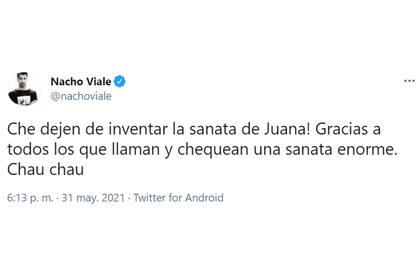 La desmentida de Nacho Viale