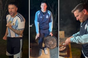 La desopilante parodia de los dobles de la selección en el asado previo al partido del Mundial