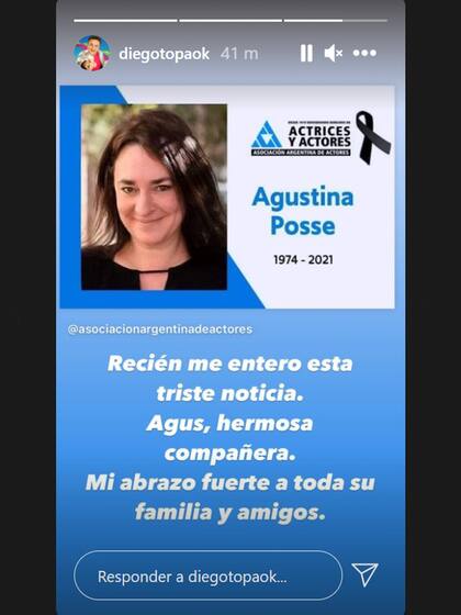 La despedida a Agustina Posse en las redes
