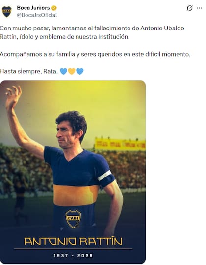 La despedida de Boca a Rattín