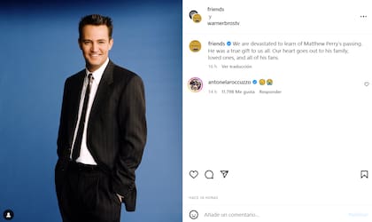 La despedida de Friends y la reacción de Anto Roccuzzo