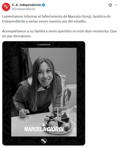 La despedida del Club Independiente