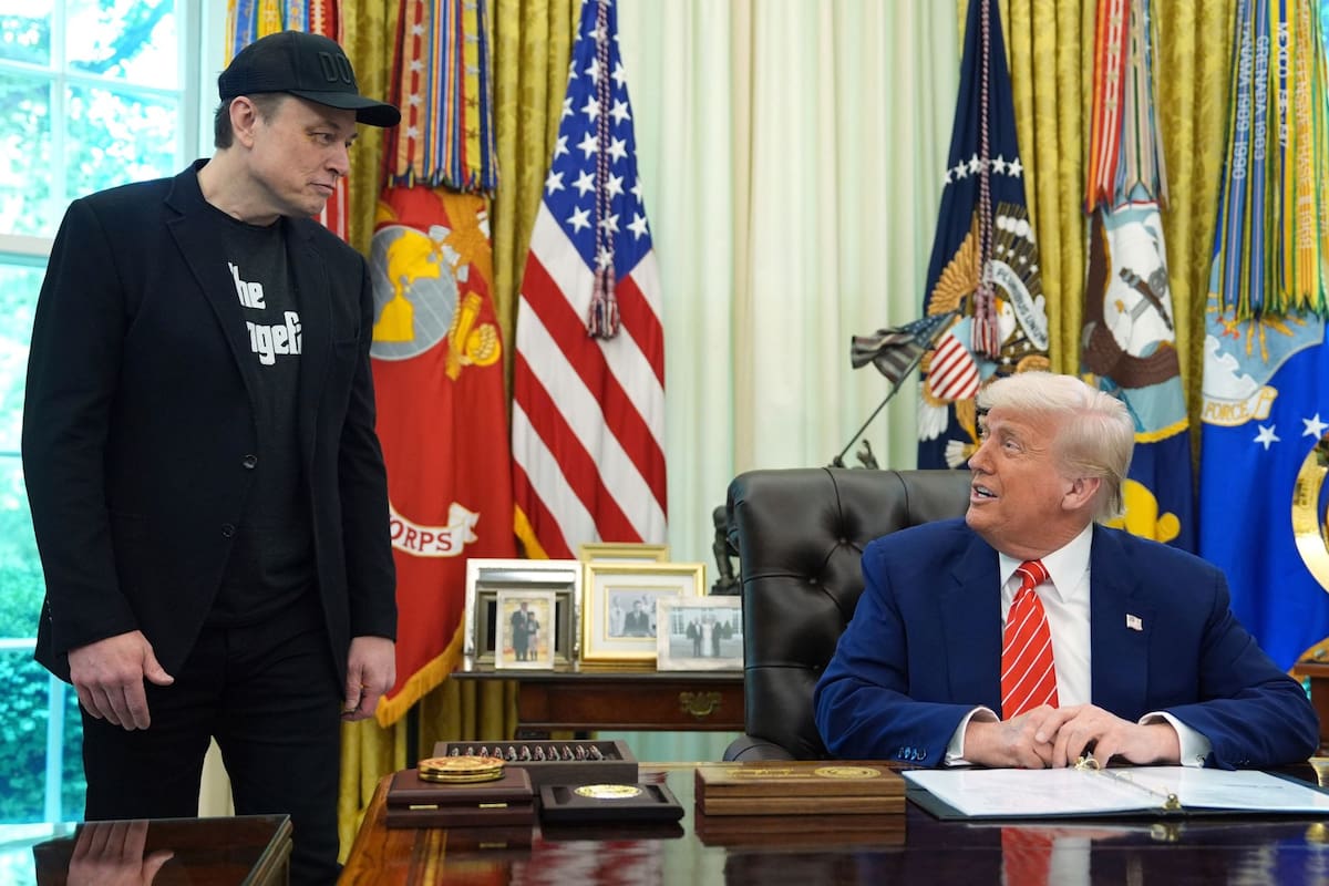 La despedida del presidente de Estados Unidos Donald Trump a Elon Musk, en la Casa Blanca