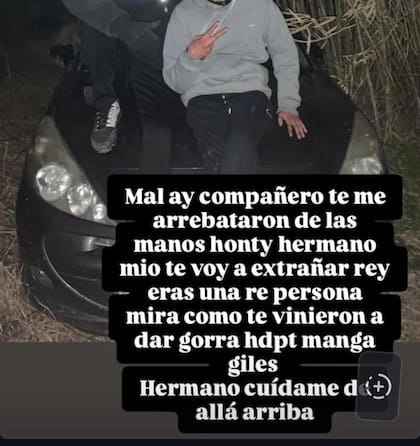 La despedida en redes sociales del menor delincuente que fue abatido por un policía
