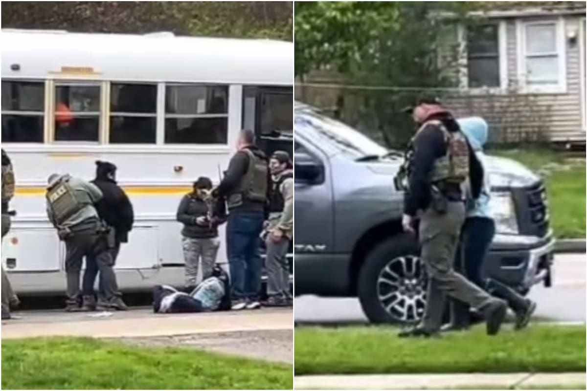 La detención de los trabajadores agrícolas fue dada a conocer por un sindicato; así quedó grabado en video