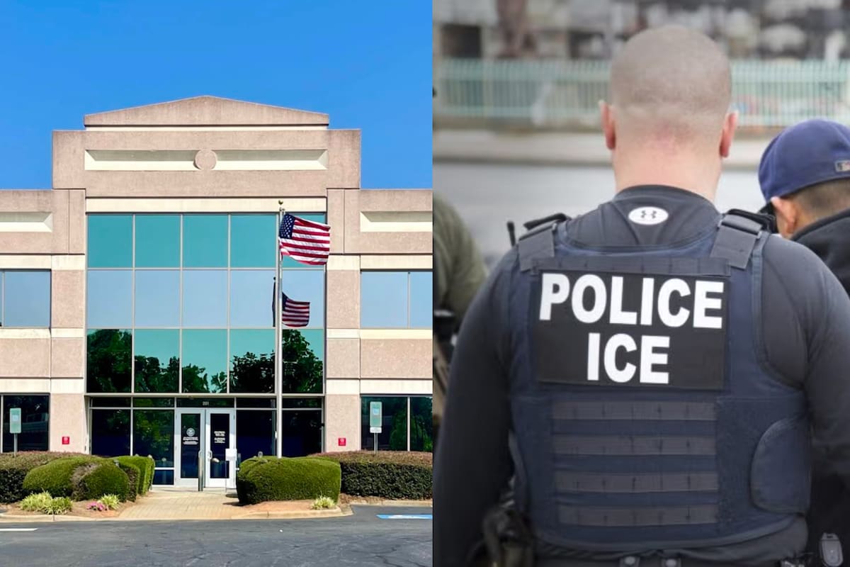 La detención ocurrió en diciembre de 2025 dentro de una oficina de Uscis en Charlotte