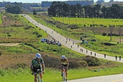 La difícil y dura loma de El Gallo, en Tandil