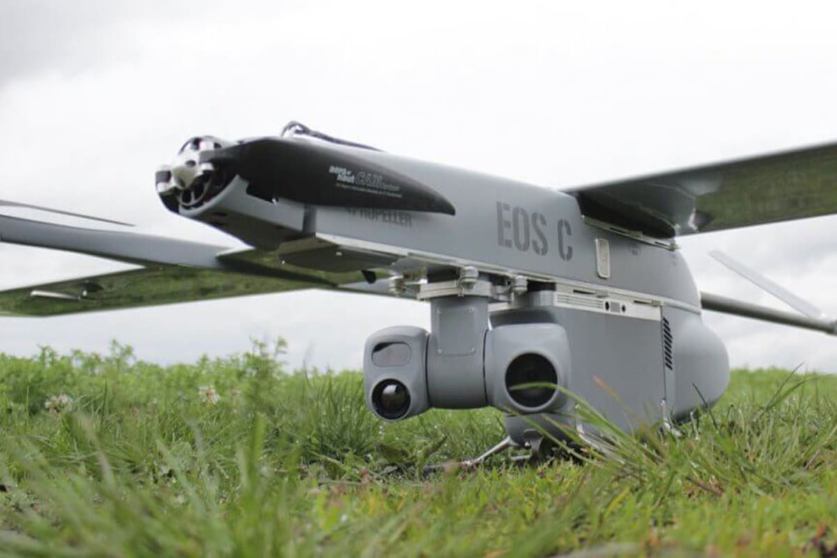 La "diosa de la muerte" en un dron que proviene de Estonia y tiene como principal función el reconocimiento de áreas de combate