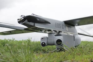 La "diosa de la muerte" en un dron que proviene de Estonia y tiene como principal función el reconocimiento de áreas de combate