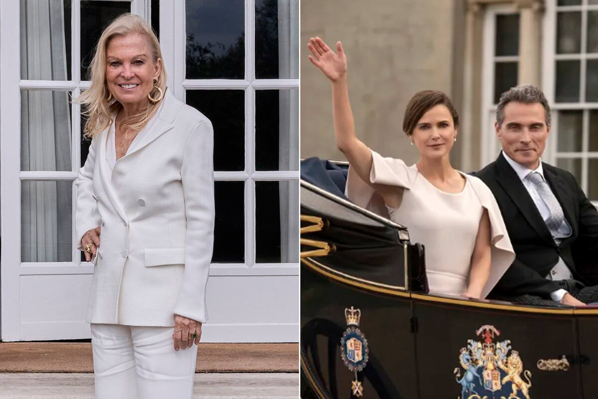 "La diplomática" , en la realidad (Jane Hartley) y en la ficción (Keri Russell)