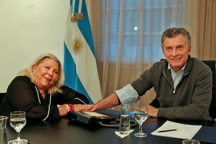 La diputada Elisa Carrió se reunió hoy con el presidente Mauricio Macri