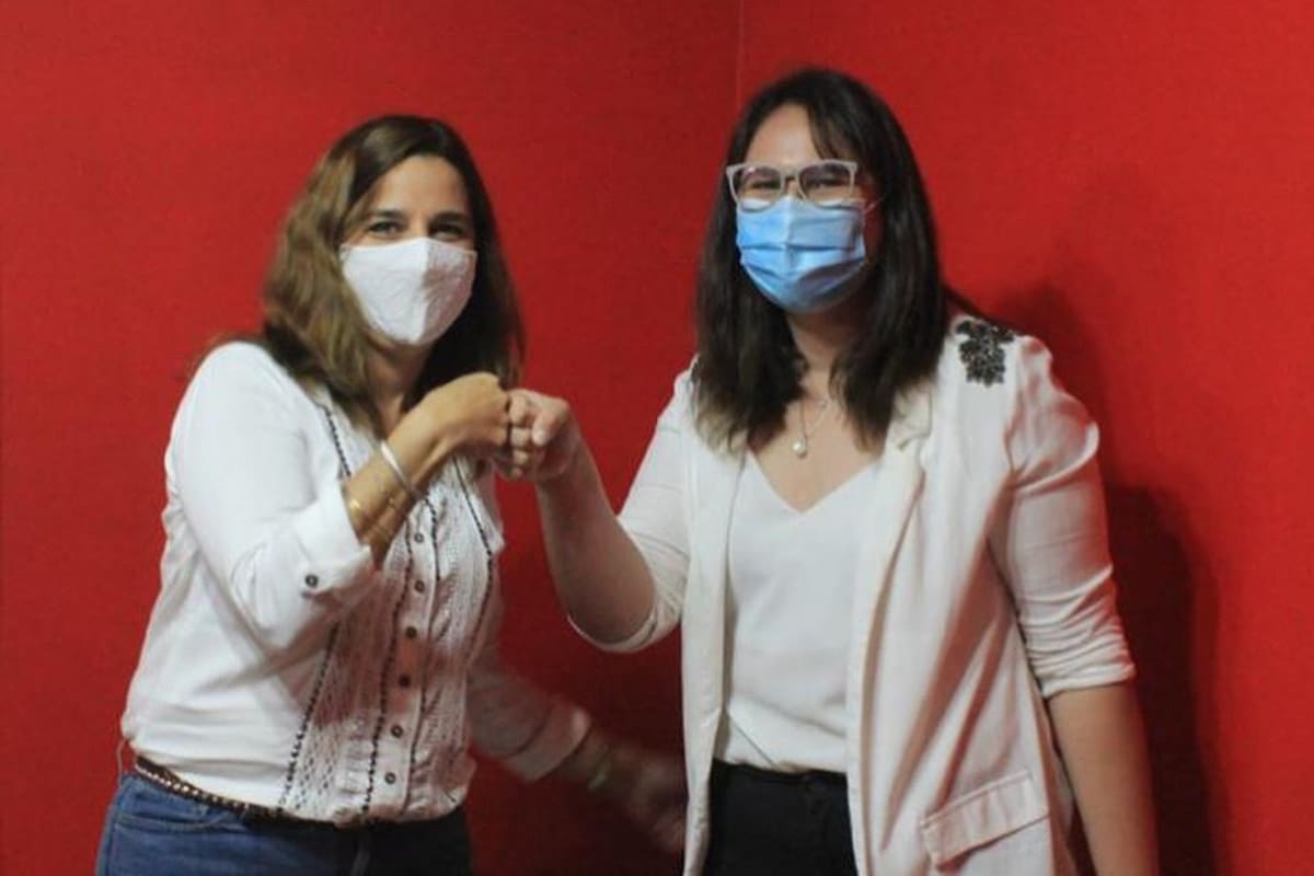 La diputada nacional Soledad Carrizo y Karina Figueroa, intendenta de Salsacate