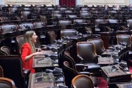 La diputada Silvia Lospennato, el día en que la Cámara baja quedó aun más fracturada por las diferencias políticas