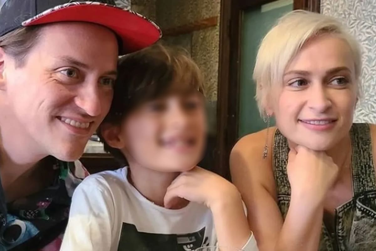 La directora de fotografía Halyna Hutchins, quien falleció en el Rancho Bonanza Creek el sábado 23 de octubre de 2021 después de un disparo de una pistola de utilería que cargaba Alec Baldwin, junto a su esposo Matthew Hutchins y a su hijo Andros