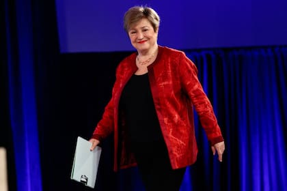 La directora gerente del FMI, Kristalina Georgieva, en Washington.