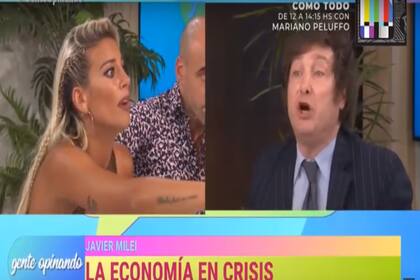 La discusión tuvo lugar en Gente opinando, el programa de el Pollo Álvarez, a raíz de un debate sobre la pobreza y el rol del Estado.