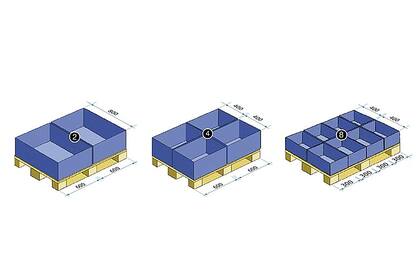 La disposición de los pallets para aprovechar al máximo la superficie de carga