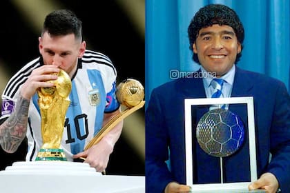 La disputa entre qué jugador es o fue mejor se mantiene hasta nuestros días, a pesar de que el vínculo entre Maradona y Messi siempre fue cordial