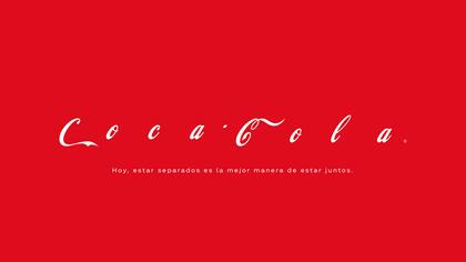 La distancia entre las letras de Coca Cola, todo un símbolo