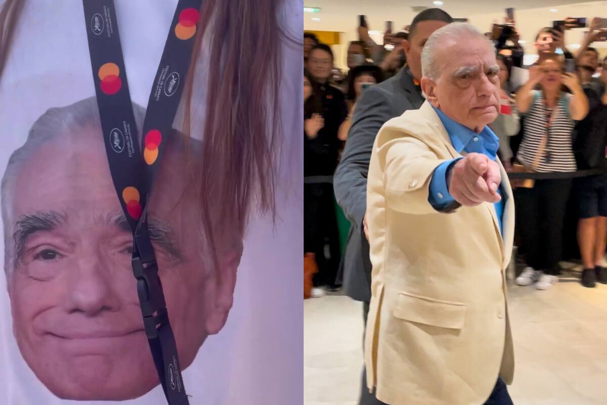 La divertida reacción de Martin Scorsese al ver la remera con su rostro que lucía una argentina