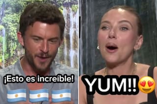 La reacción de Scarlett Johansson y Jonathan Bailey al probar golosinas argentinas