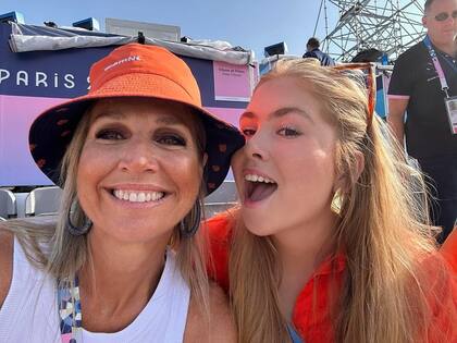 La divertida selfie de Máxima y su hija Amalia durante los Juegos Olímpicos