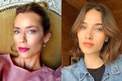 La doble de Nicole Neumann versión castaña. Ambas son modelos, populares y tienen el mísmo nombre