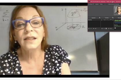 La docente en el momento de dar las clases virtuales y sincrónicas puso como obligatorio que los alumnos tengan su cámara encendida