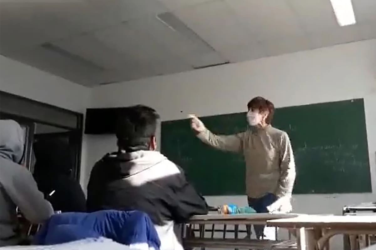La docente Laura Radetich increpó a un alumno en defensa del kirchnerismo, en agosto de 2021