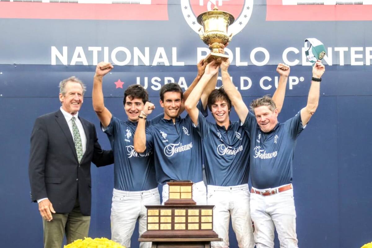 La Dolfina, campeón de la USPA Gold Cup: Tomás Panelo, Poroto Cambiaso, Rufino Merlos y Jeff Hildebrand