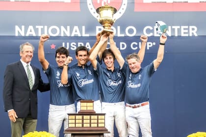 La Dolfina, campeón de la USPA Gold Cup: Tomás Panelo, Poroto Cambiaso, Rufino Merlos y Jeff Hildebrand