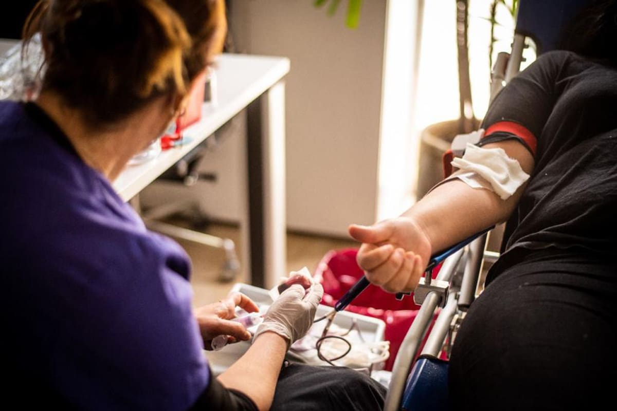 La donación voluntaria de células madre hematopoyéticas para el trasplante de médula ósea comienza con un análisis de una muestra de sangre o hisopado bucal para definir antígenos (HLA) marcadores de compatibilidad con un potencial receptor
