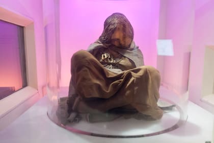 La Doncella es una de las momias que se exponen en forma intermitente en el MAAM.