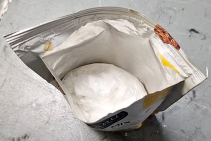 La droga estaba oculta en 18 paquetes que simulaban contener avena