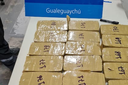 La droga fue detectada por Aduana en el puente internacional que une Gualeguaychú con Fray Bentos