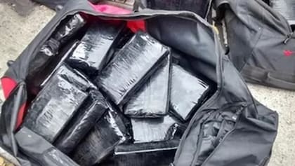La droga fue encontrada en bolsos