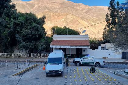 La droga fue interceptada en la localidad jujuña de Tumbaya