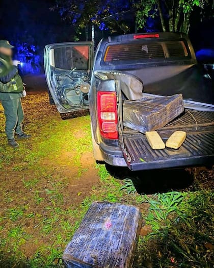 La droga que estaba oculta en el vehículo