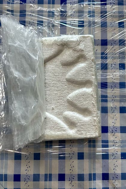 La droga secuestrada en el buque