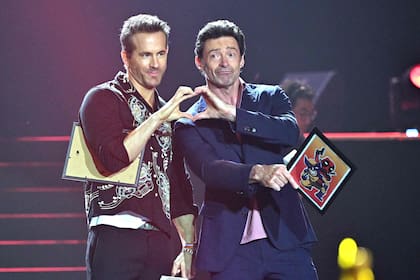 La dupla imbatible con su amigo y socio, Hugh Jackman